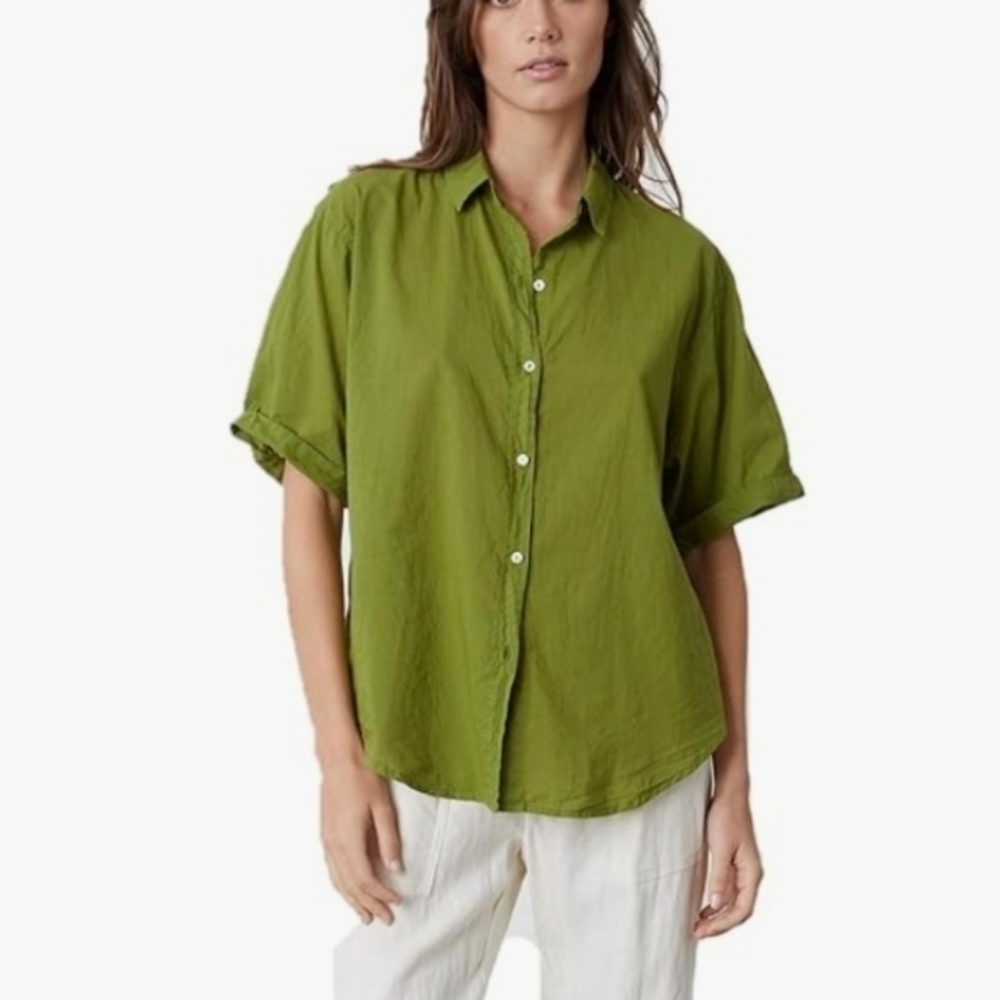 NWT Large Velvet By Graham And Spencer Button Up Shannon Shirt